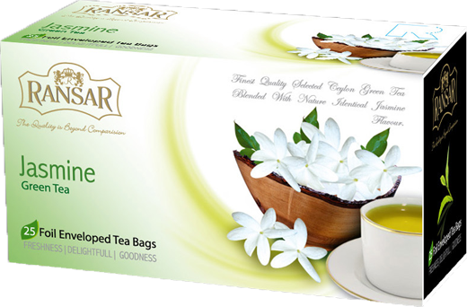  RANSAR Жасмин зелений чай  25 пакетиков по 2Г