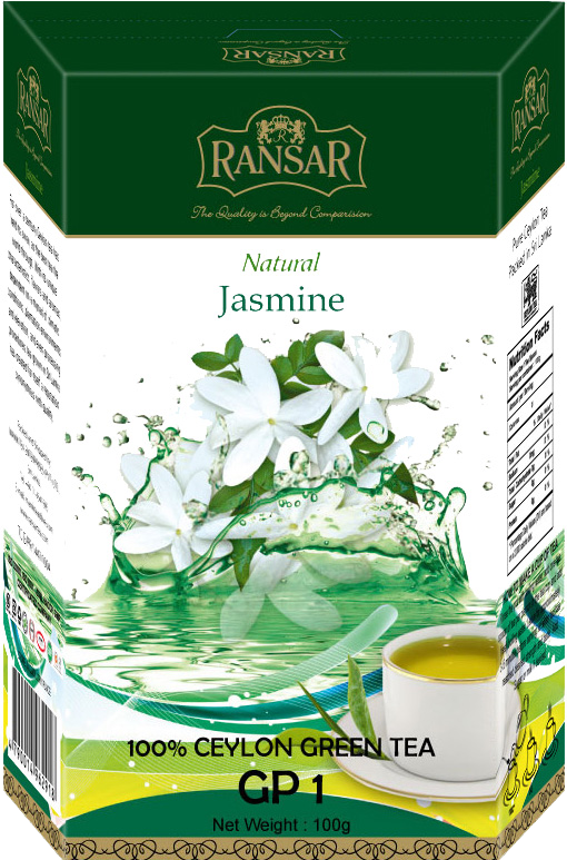  RANSAR жасмин GP1 зелений чай в упаковке 100 г.